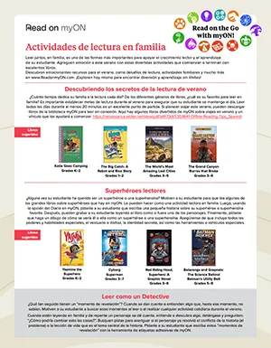 Log in to myON for Students and Faculty (Spanish)