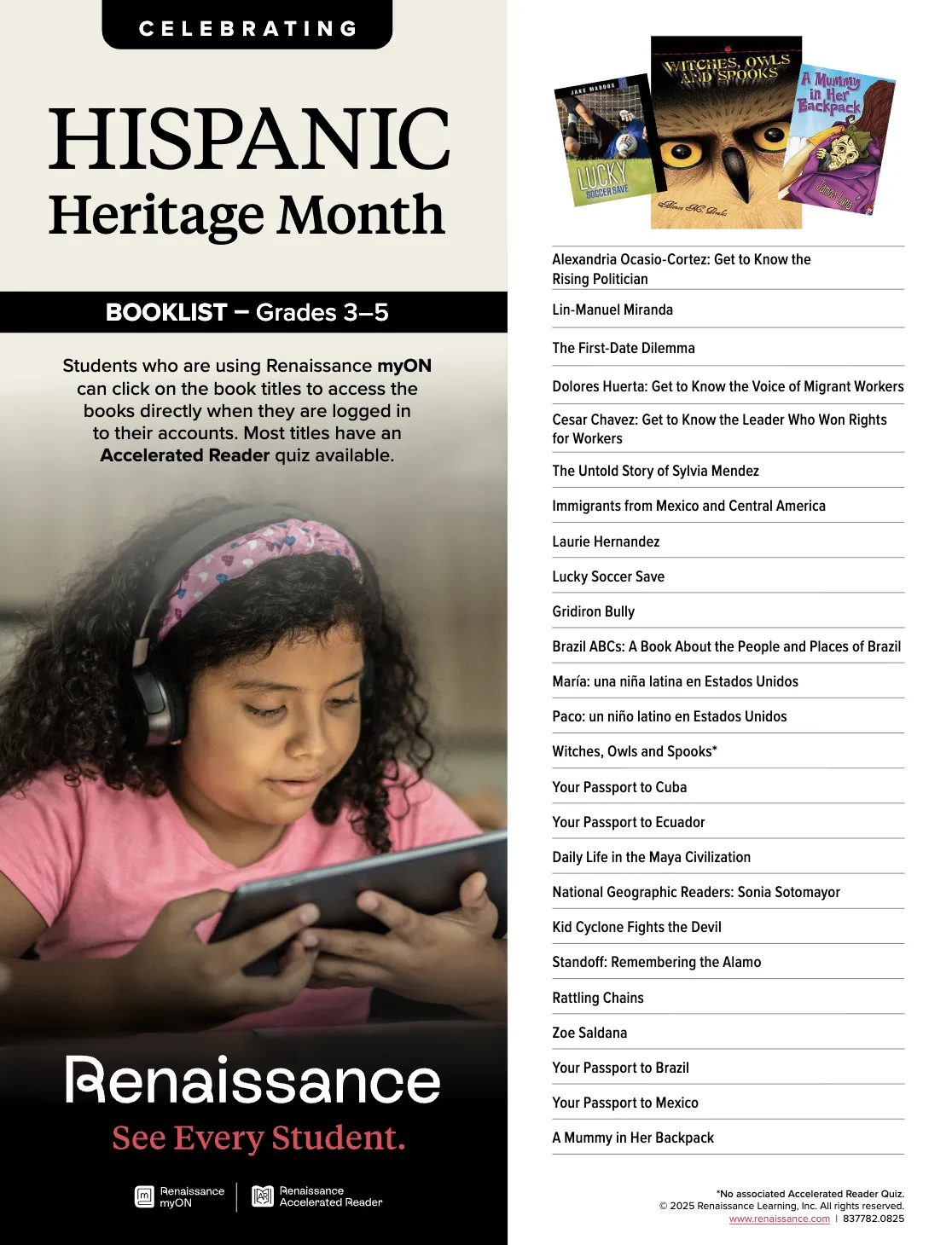 Hispanic Heritage Month Grade Level Booklists 