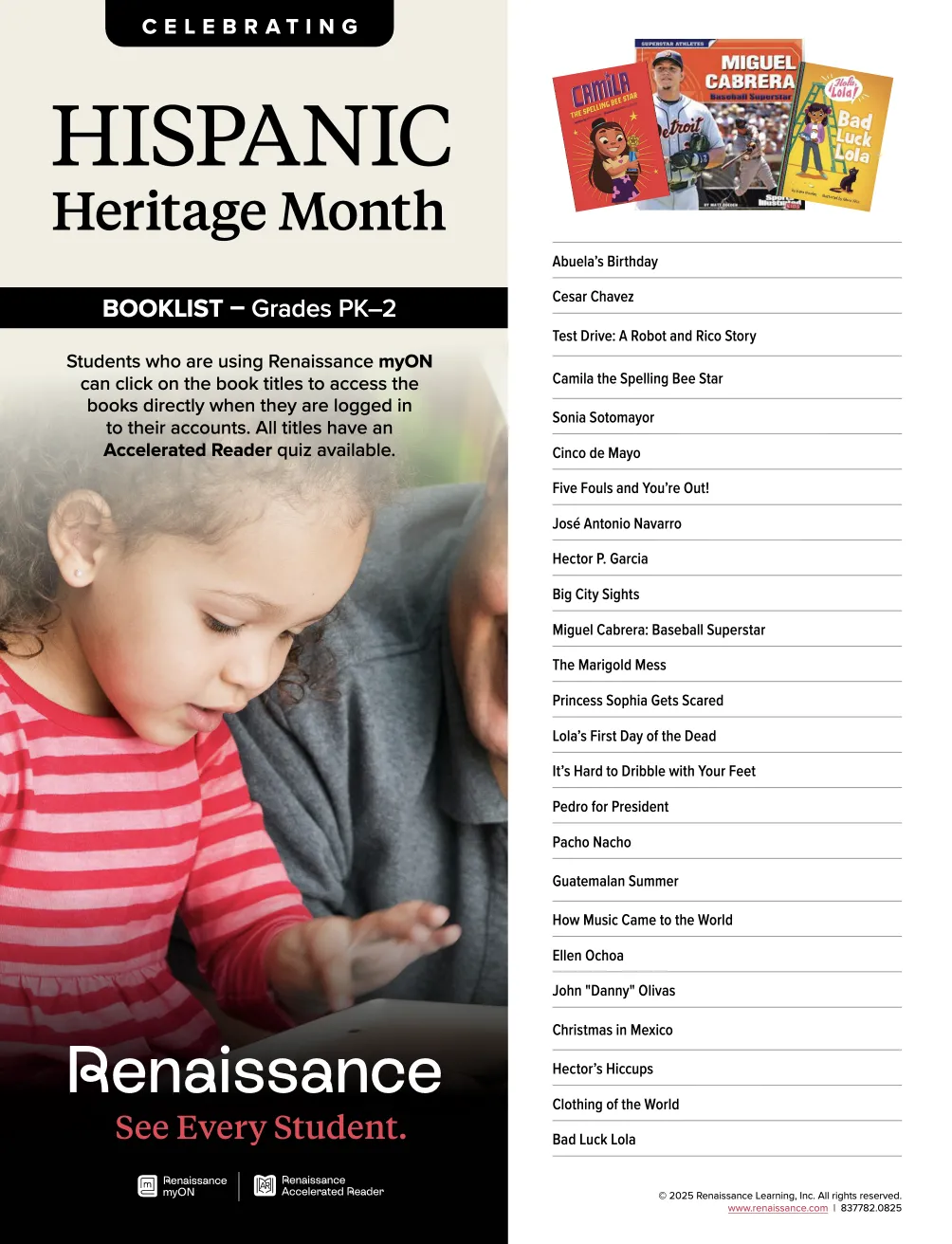 Hispanic Heritage Month Grade Level Booklists  